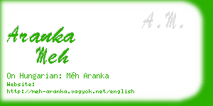 aranka meh business card