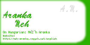 aranka meh business card